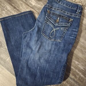 Calvin Klein Women's Dark Blue Lean Boot Cut Jeans